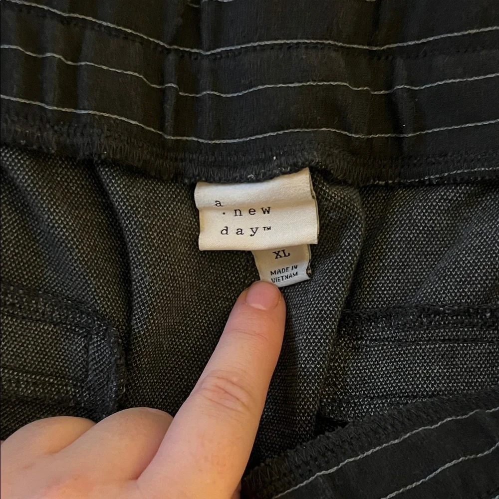 Black Pinstripe woMen's Pants - Picture 2 of 4